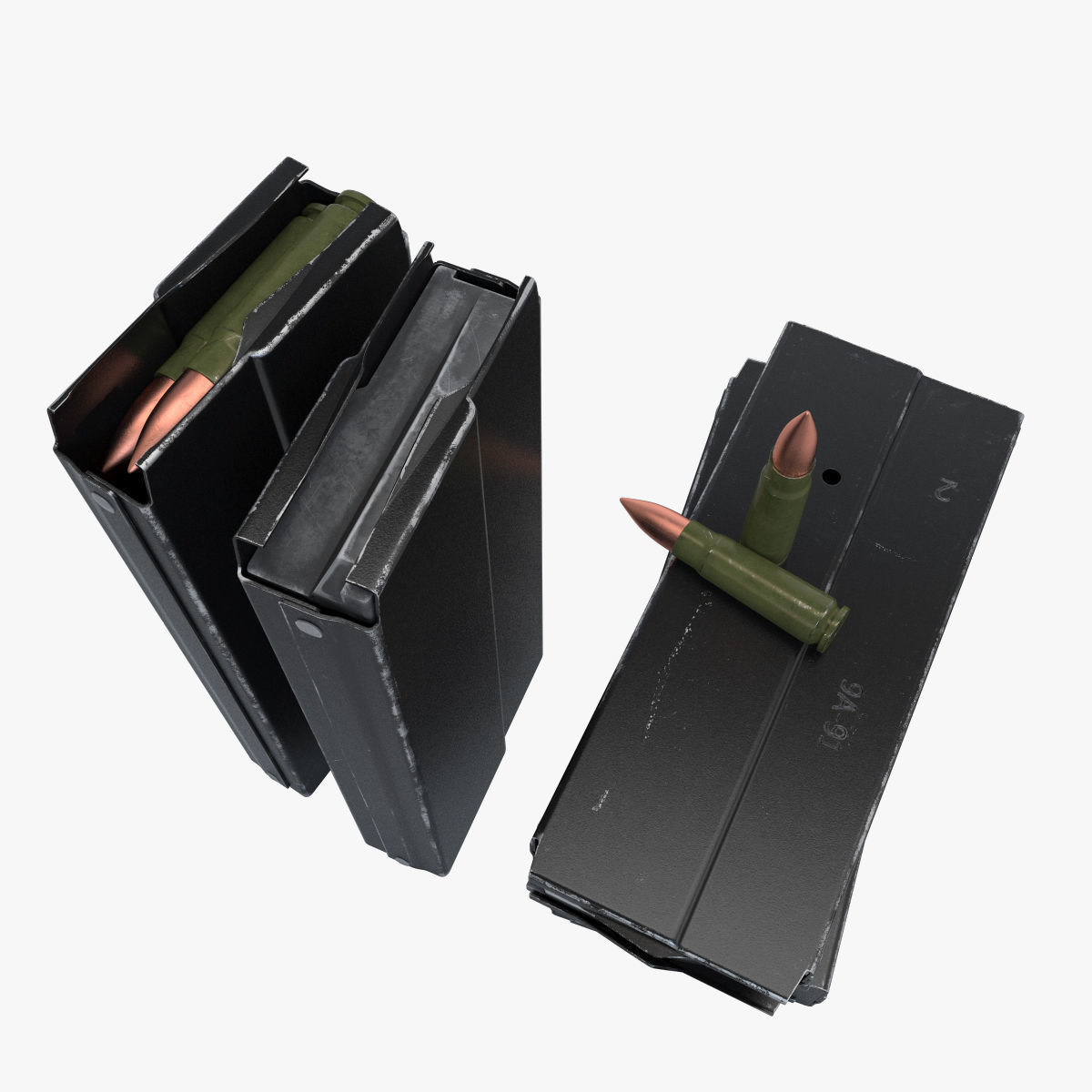 Compact assault rifle 9A91 3D model_16