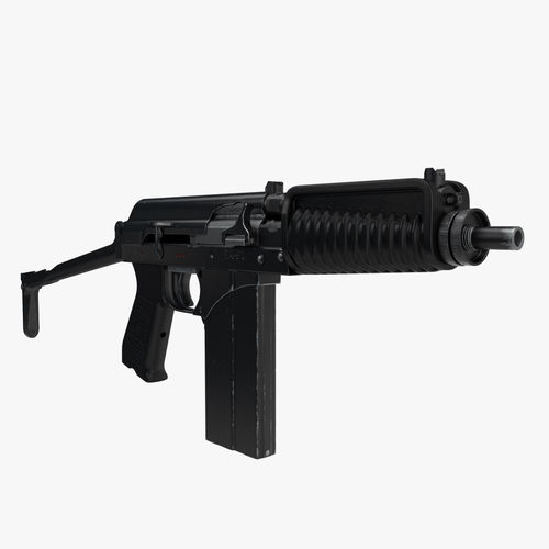 Compact assault rifle 9A91 3D model