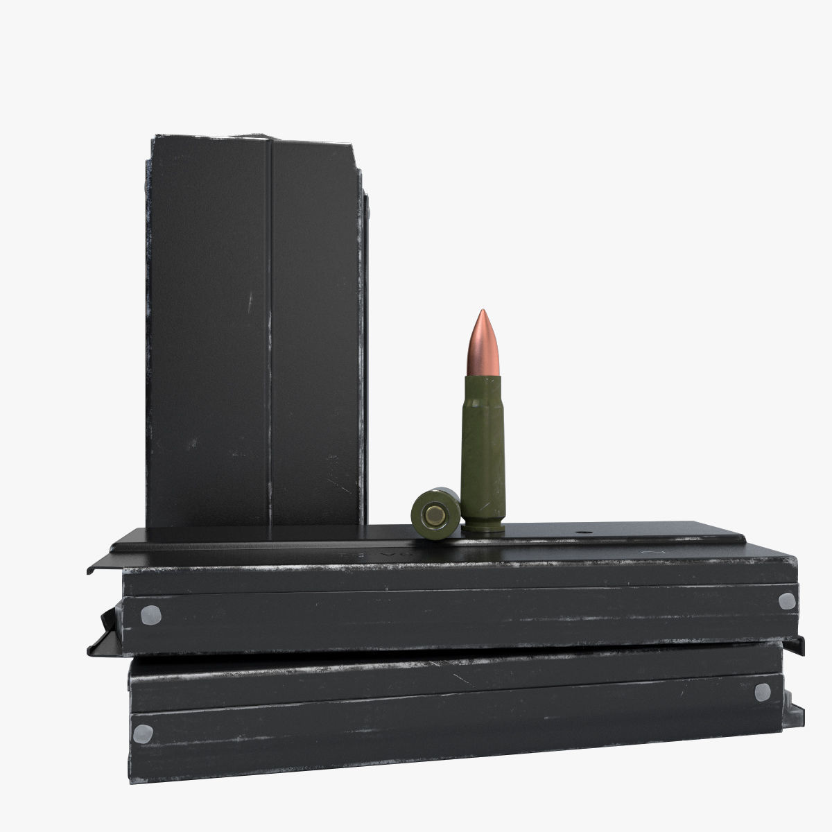 Compact assault rifle 9A91 3D model_17