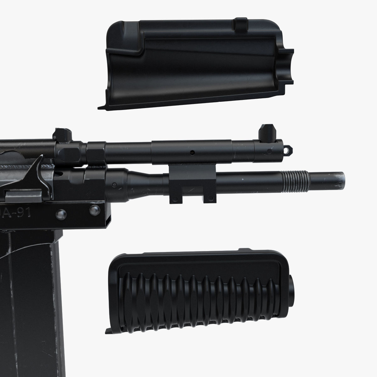 Compact assault rifle 9A91 3D model_14