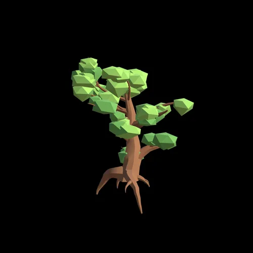 Low Poly Tree Series 10 Blender 3D Model