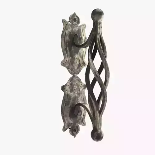 Forged door knob 3D model