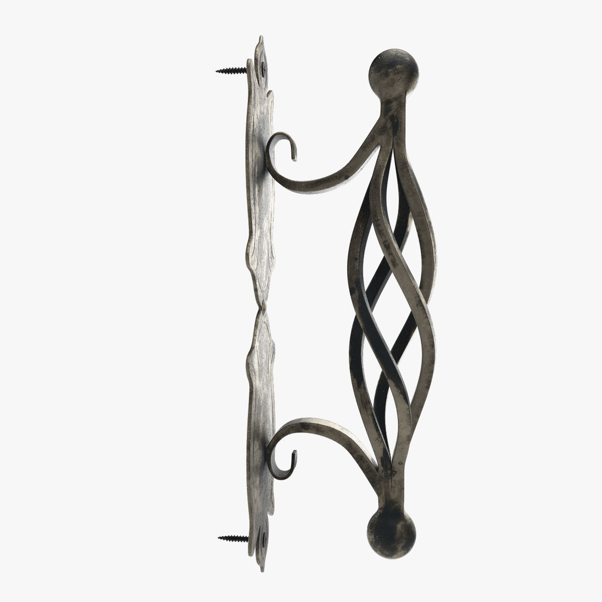 Forged door knob 3D model_4