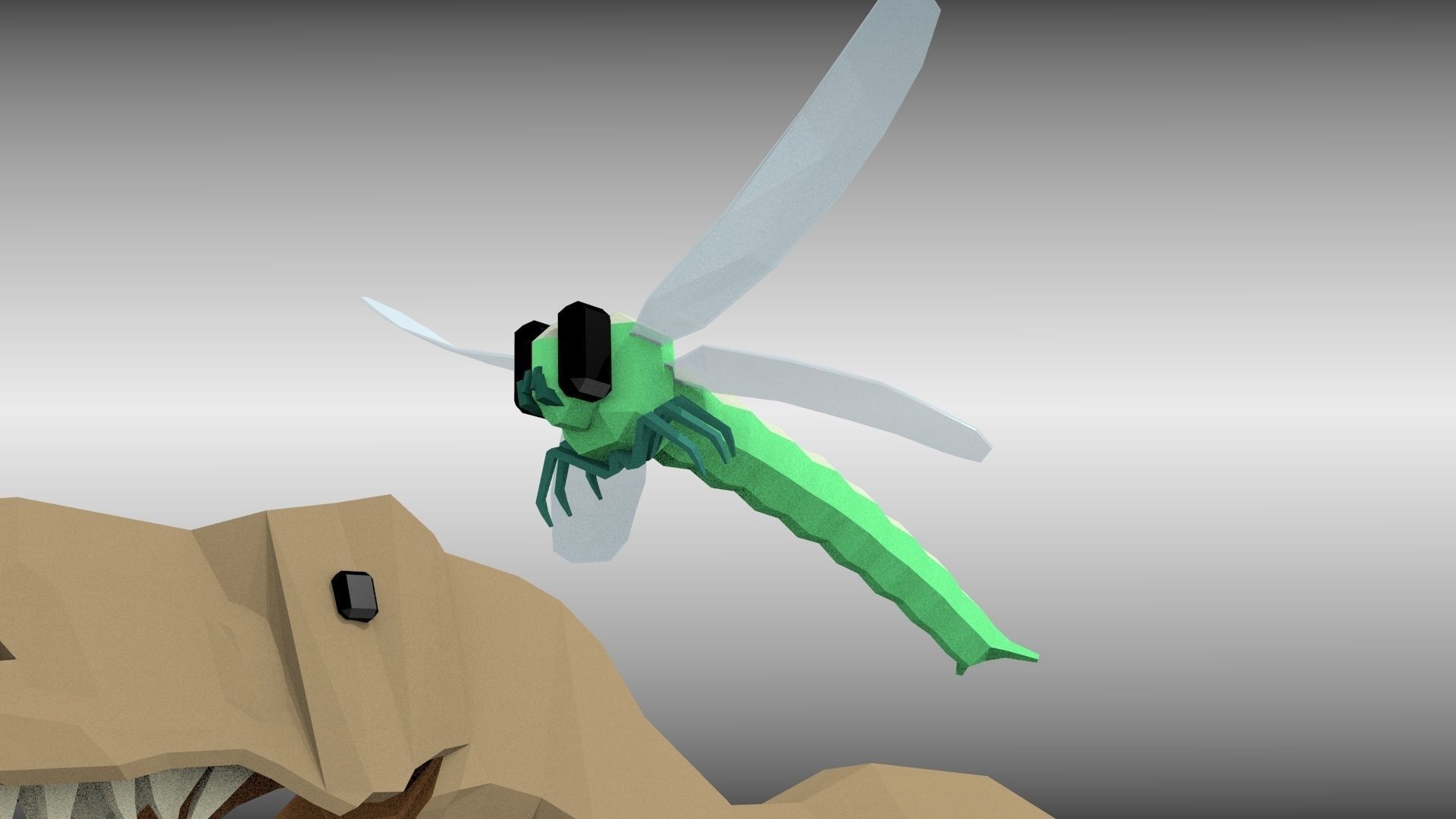 low poly animal pack Low-poly 3D model_6