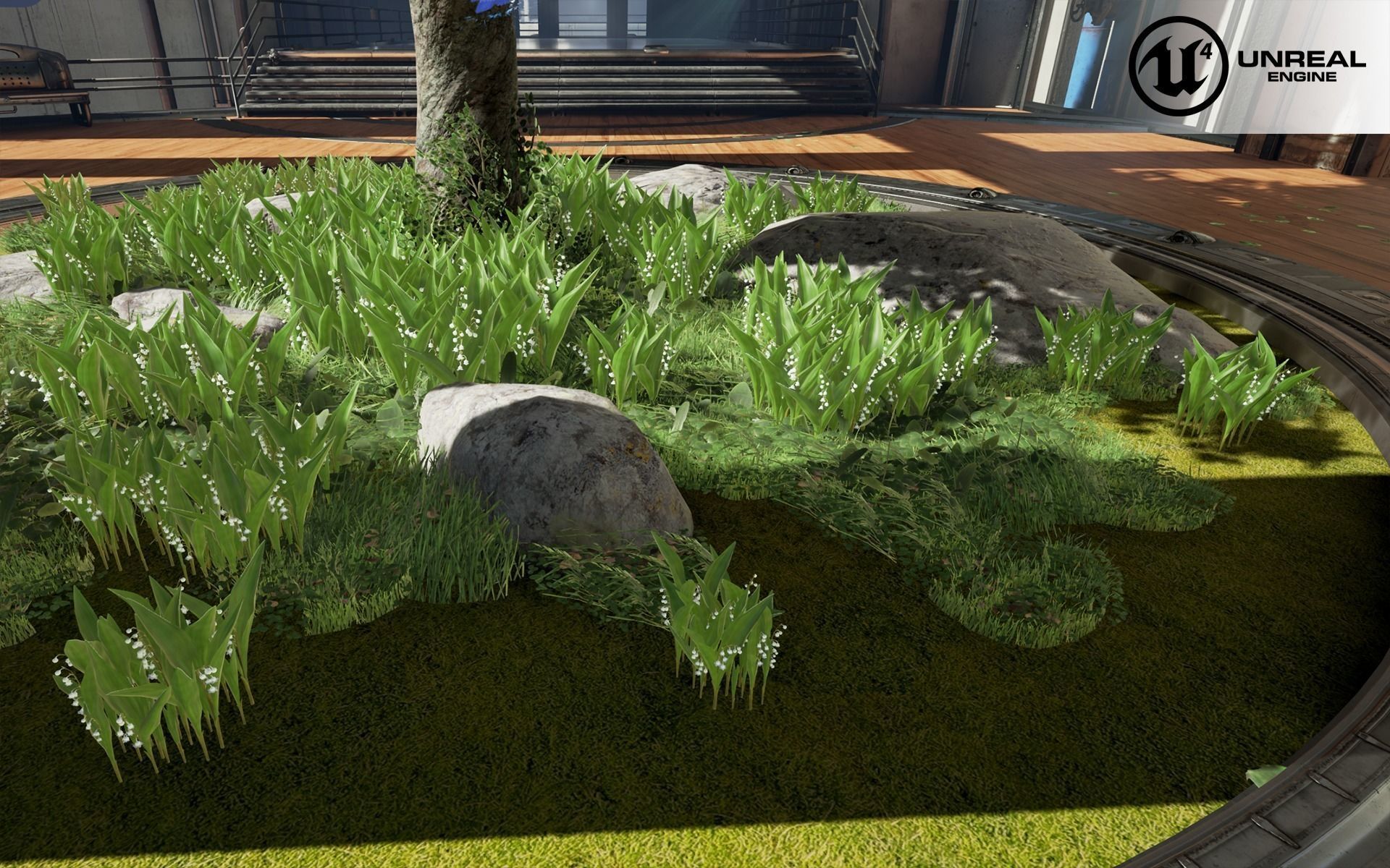 Convallaria universal plant Low-poly 3D model_1