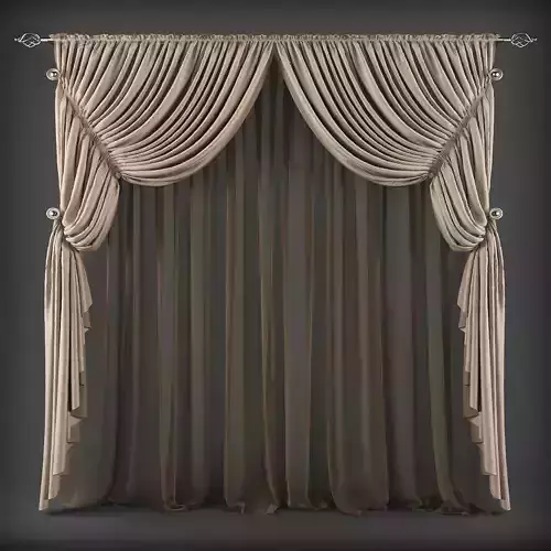Curtain 3D model 290