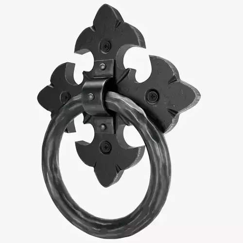 Forged door knob 2 3D model