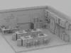 Science Laboratory Furniture And Equipment 3D model rigged | CGTrader