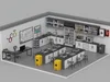 Science Laboratory Furniture And Equipment 3D model rigged | CGTrader
