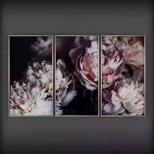 Picture Frames Low-poly 3D model