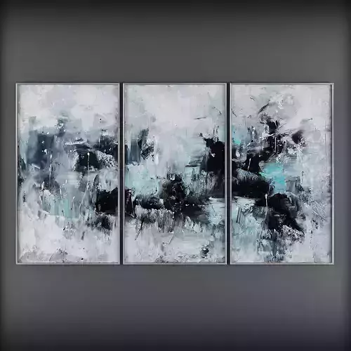 Picture Frames Low-poly 3D model