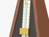 Wooden Pyramid Metronome with Pendulum and Winding Key 3D model | CGTrader