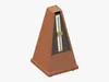 Wooden Pyramid Metronome with Pendulum and Winding Key 3D model | CGTrader
