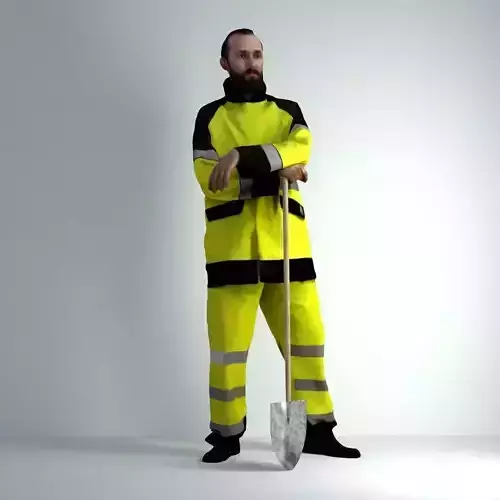 3D Scan Man Worker Safety 015