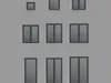 Realistic Aluminium Windows and Shutters - 27 Models RAL 7016 3D model ...