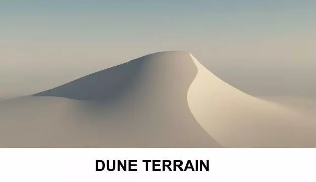 3d Terrain Dune 3D model_0