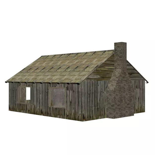 Wood house 3D model | CGTrader