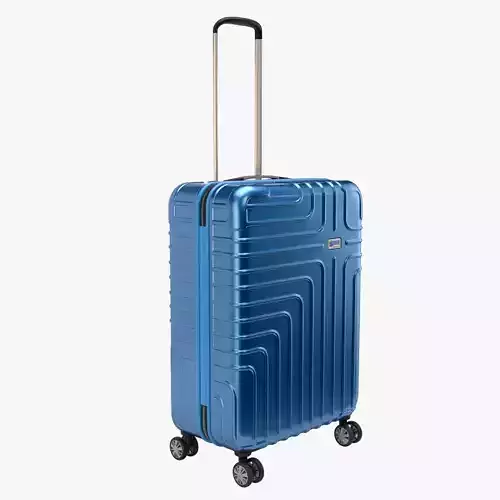 John Lewis Suitcase 68cm Blue 3D model