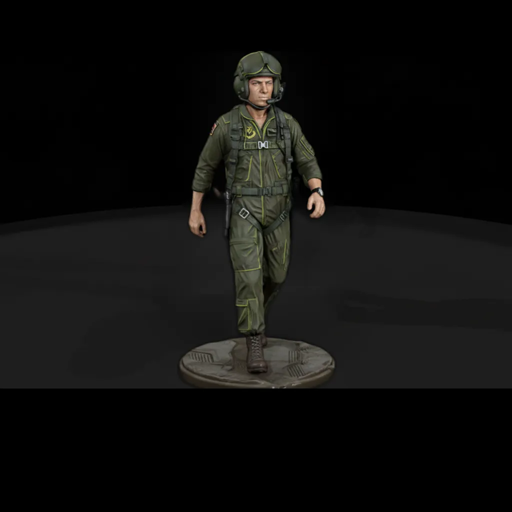 US Army Huey Pilot Unbranded Miniature 3D print model