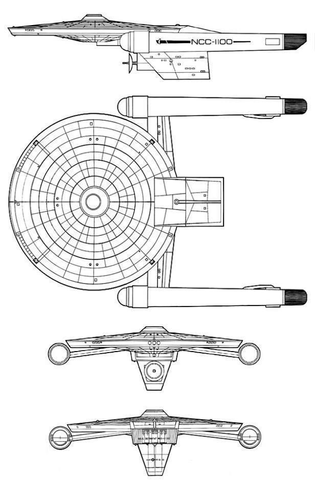 Detroyat-Class Destroyer TOS era Free 3D model_4