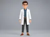 3D model Stylized Doctor 3D Character Rigged Animated Medical VR / AR ...