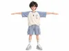 3D model Stylized Korean Boy 3D Character Rigged Animated VR / AR / low ...