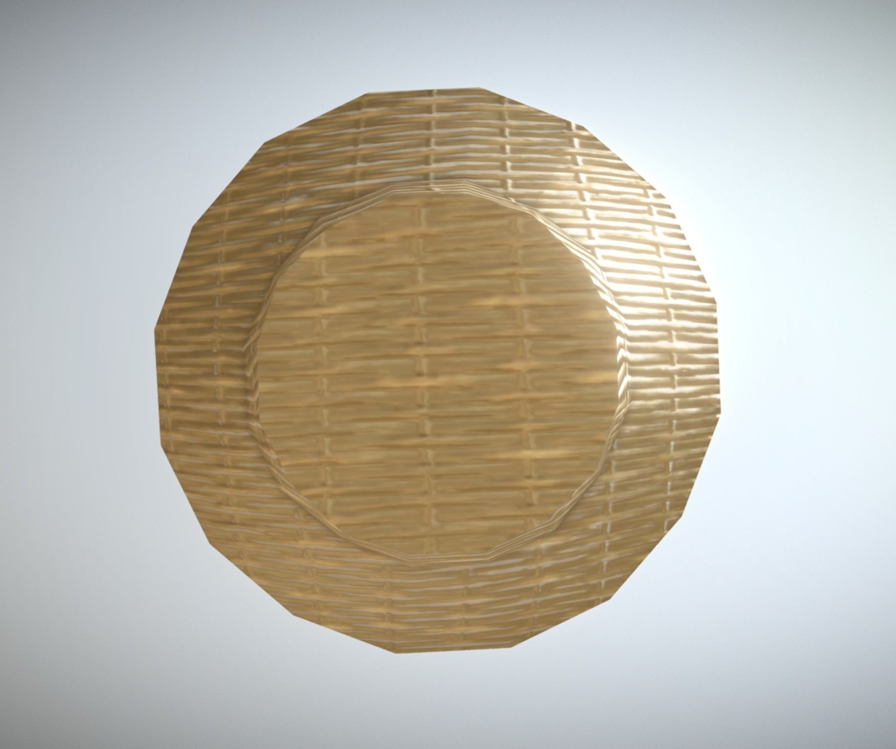 Basket with Cookies low-poly game ready Low-poly 3D model_10