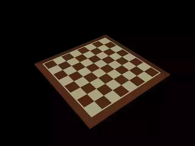 Chess Board Low-poly 3D model