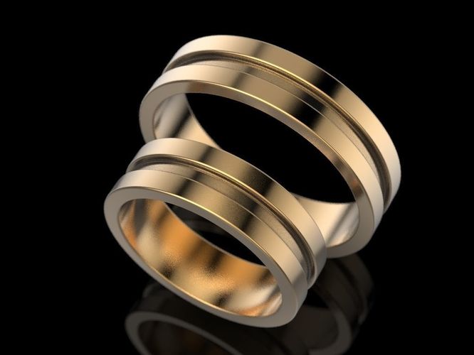 Free Wedding ring 2 Free 3D print model