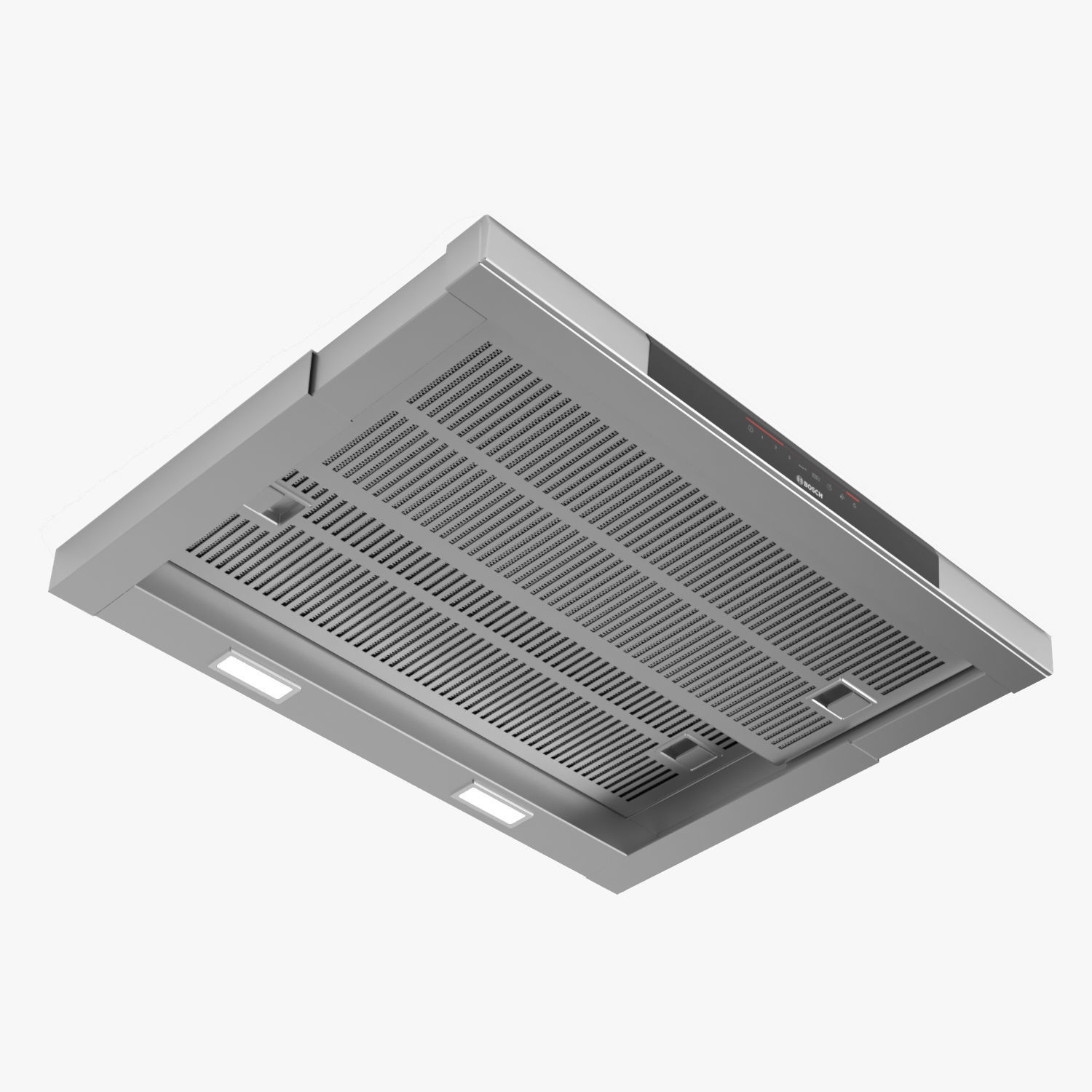 60cm Telescopic cooker hood Serie 8 DFS067J50B Brushed stee 3D model_2