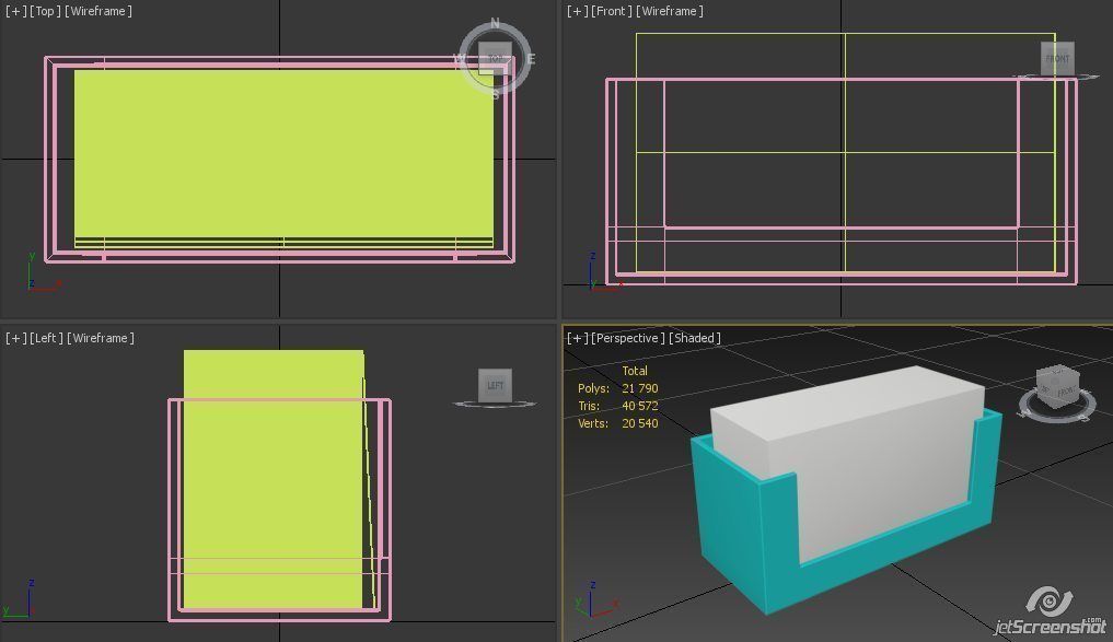 Business card holder 3D model_4