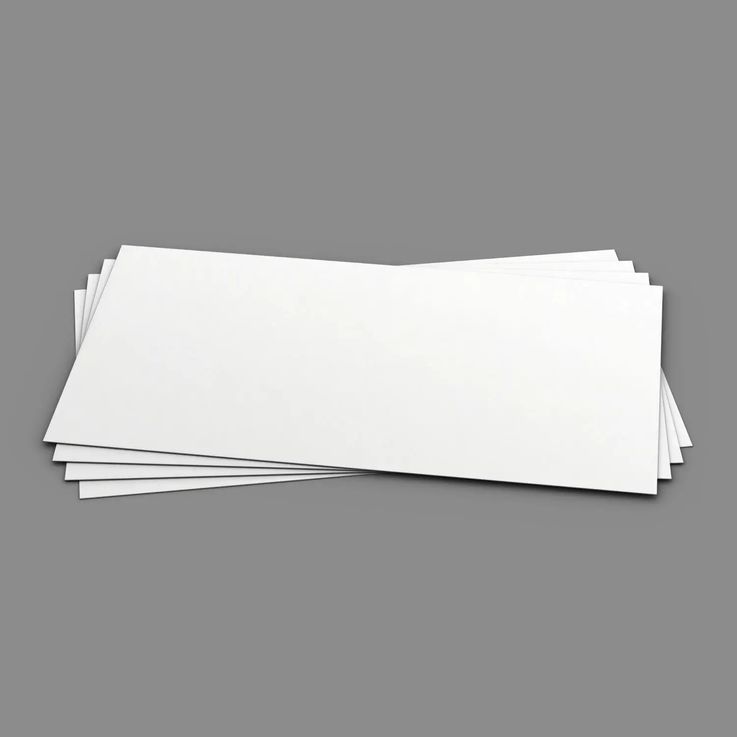 Business card layout on table 3D model_0