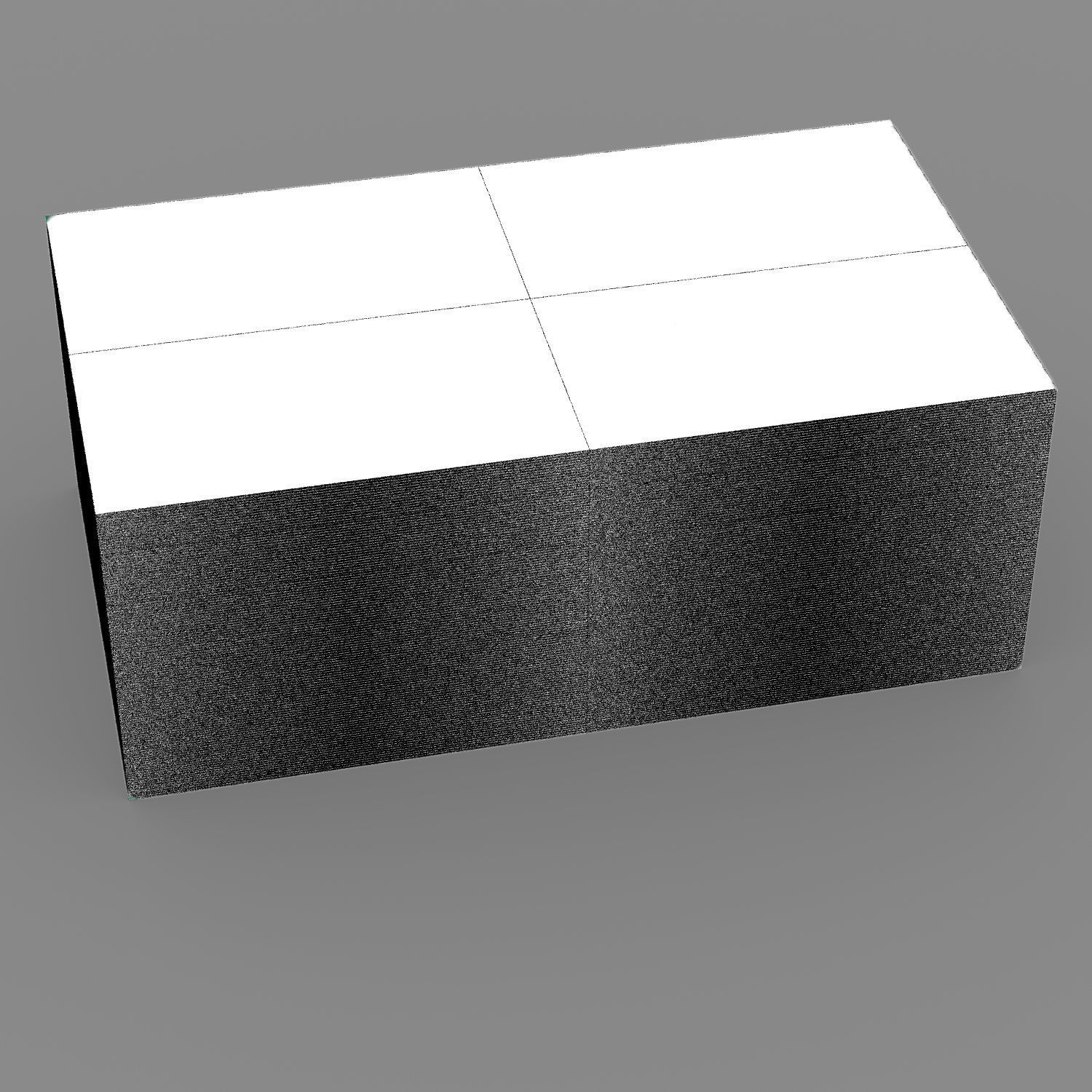 Business card stack 3D model_2