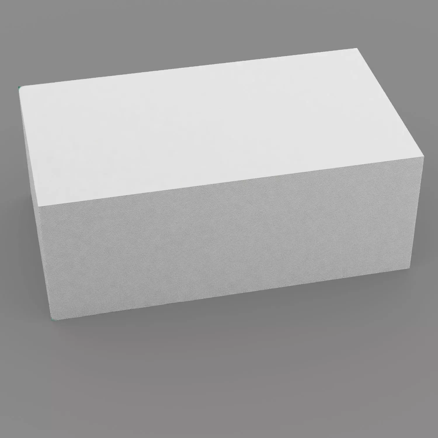 Business card stack 3D model_0