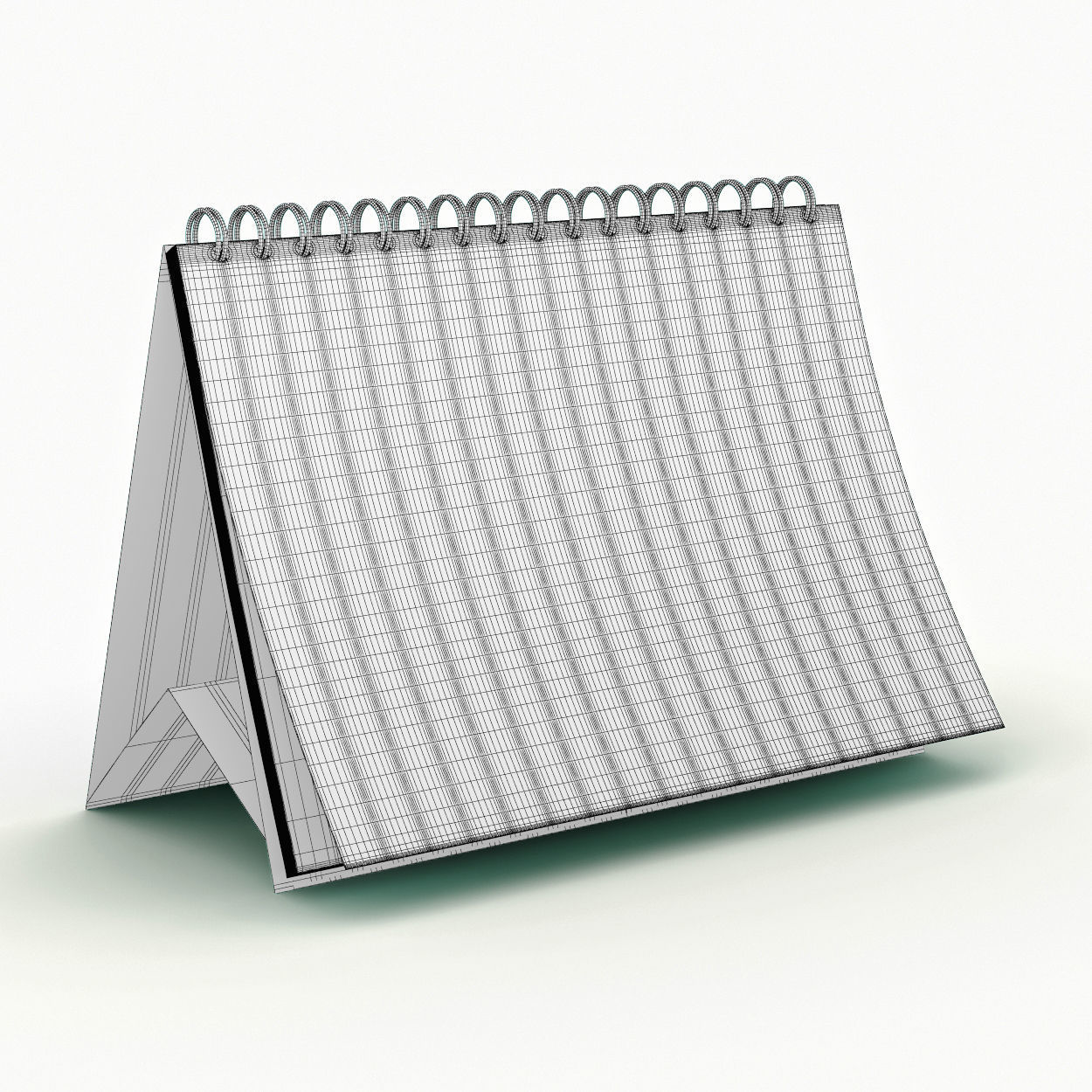 Desk calendar 3D model_1