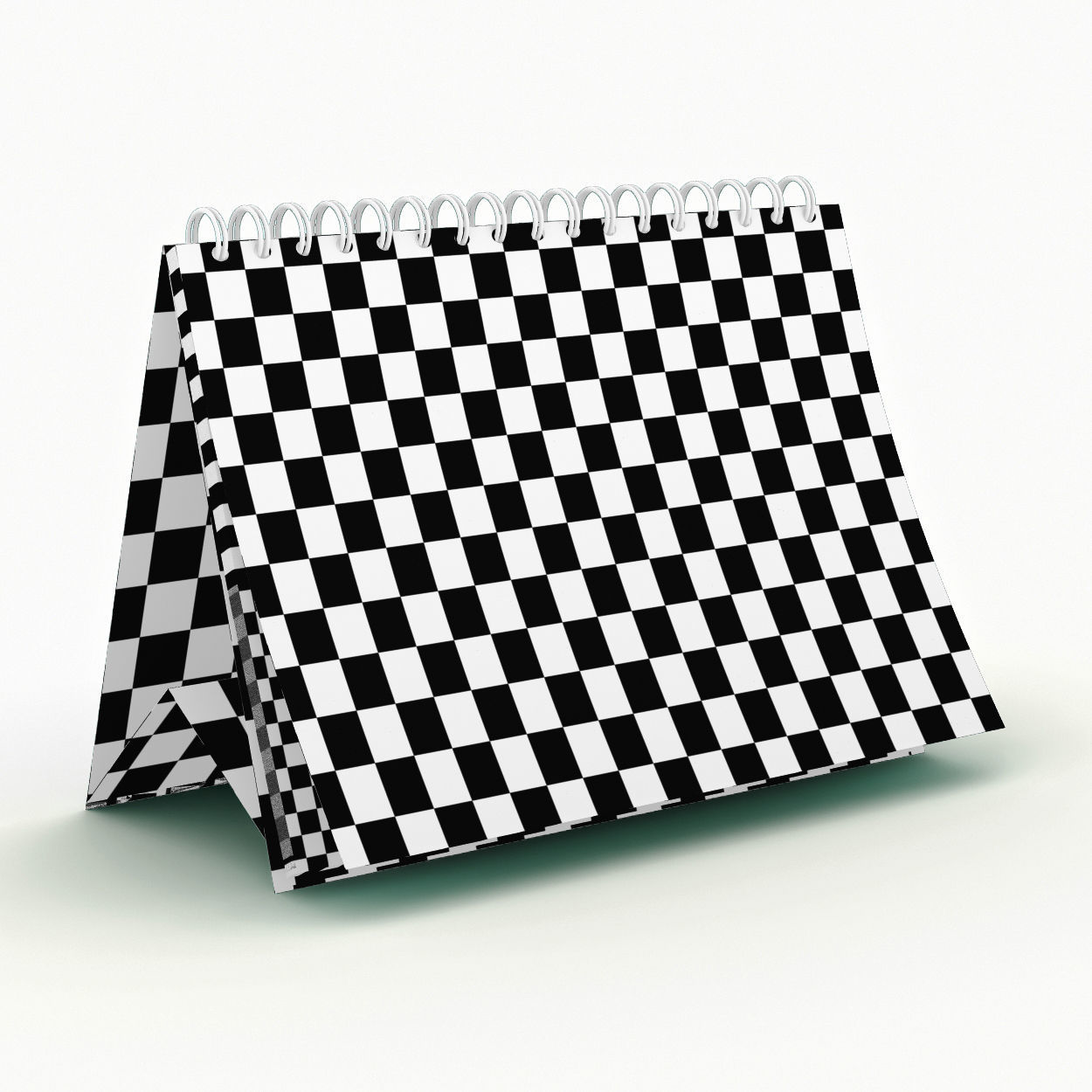 Desk calendar 3D model_2