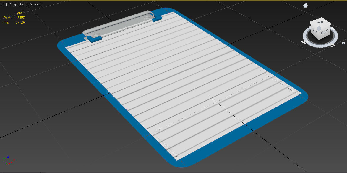 Desk clipboard 3D model_4