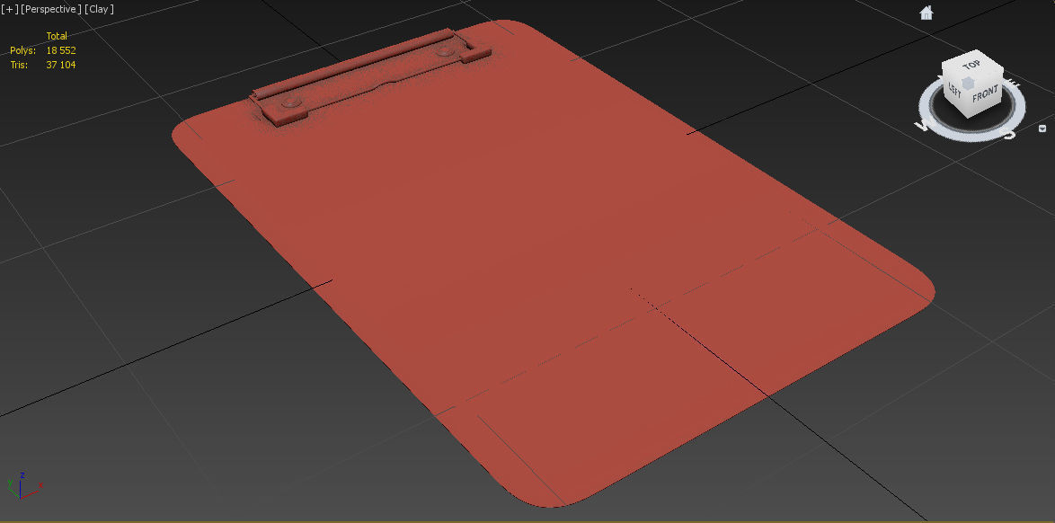 Desk clipboard 3D model_5