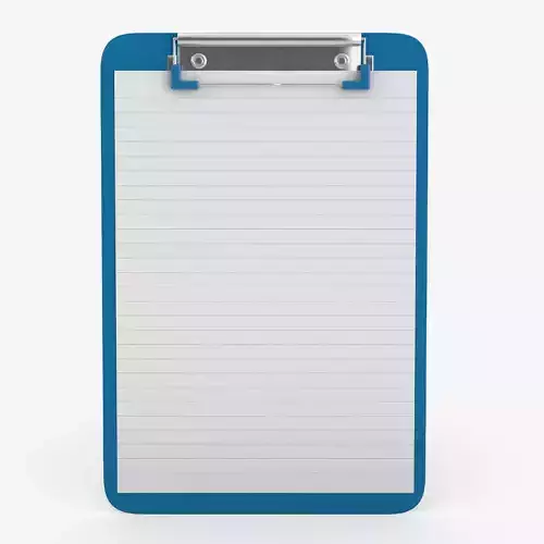 Desk clipboard 3D model