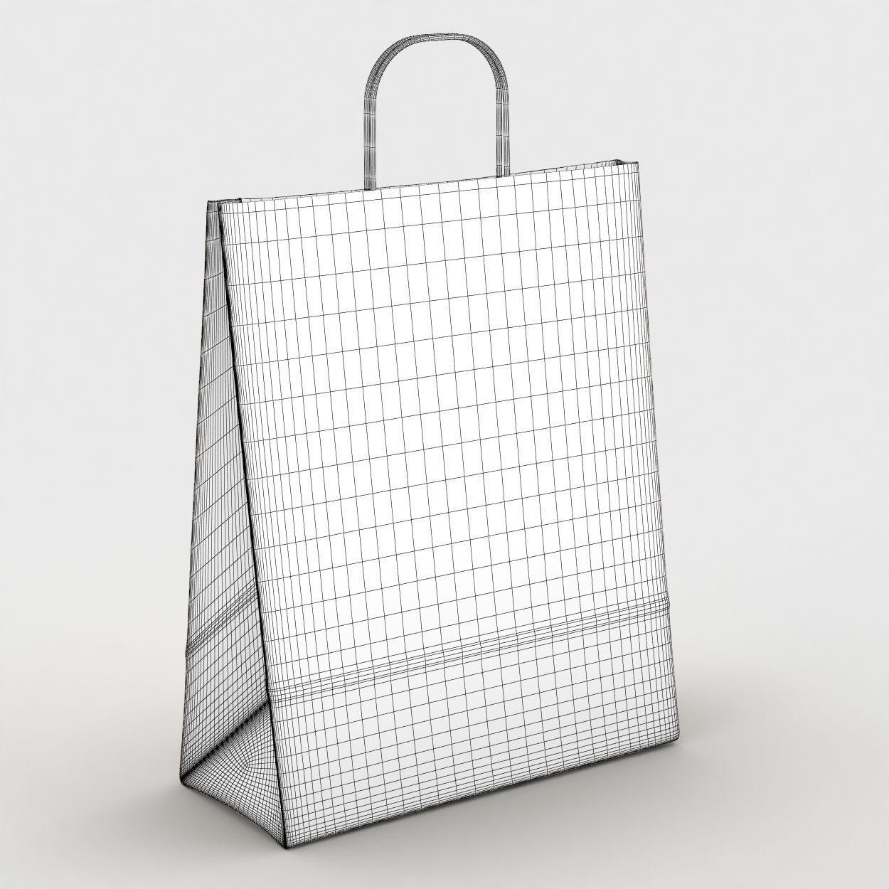 Paper pack or gift pack 3D model_1