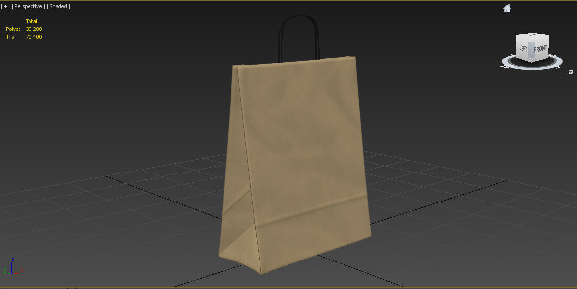 Paper pack or gift pack 3D model_4