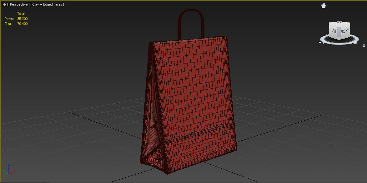 Paper pack or gift pack 3D model_6