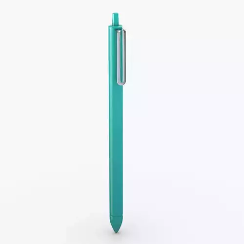 Pen model teal 3D model