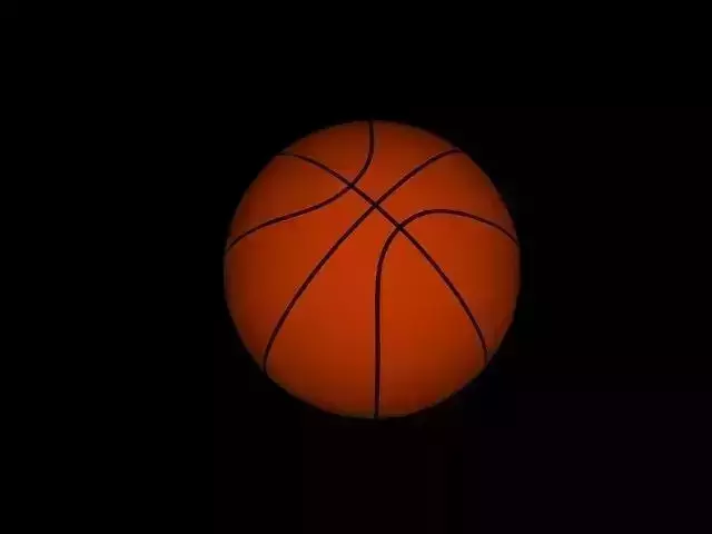 Basketball ball Low-poly 3D model