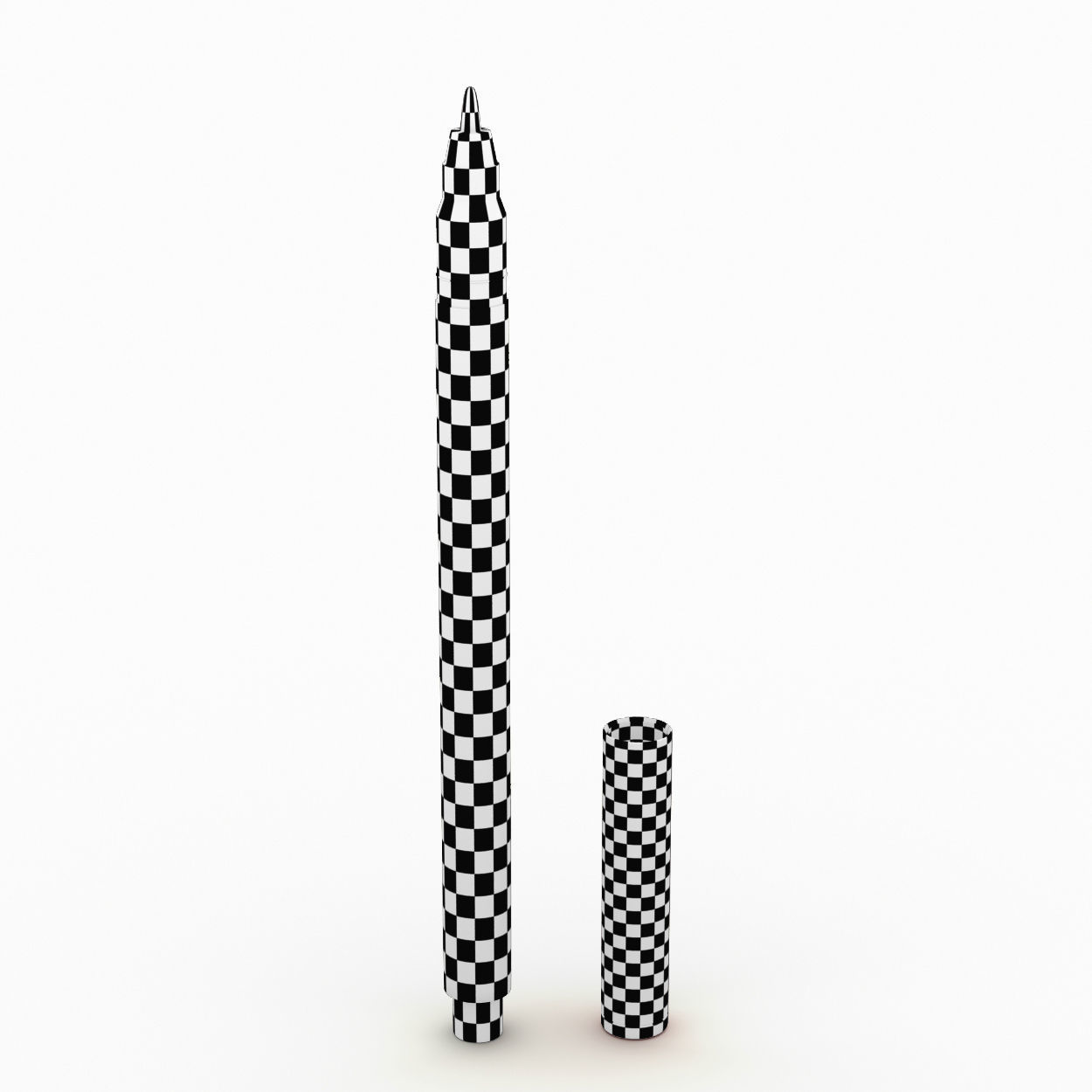 Permanent marker opened 3D model_2