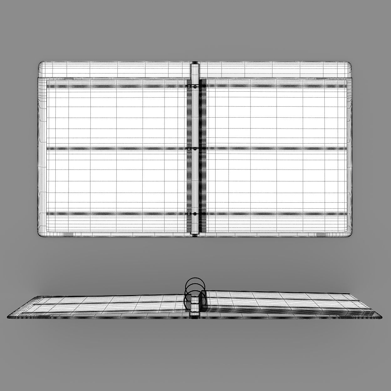Open pocket binder 3D model_1