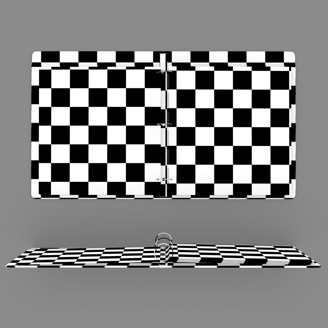 Open pocket binder 3D model_2