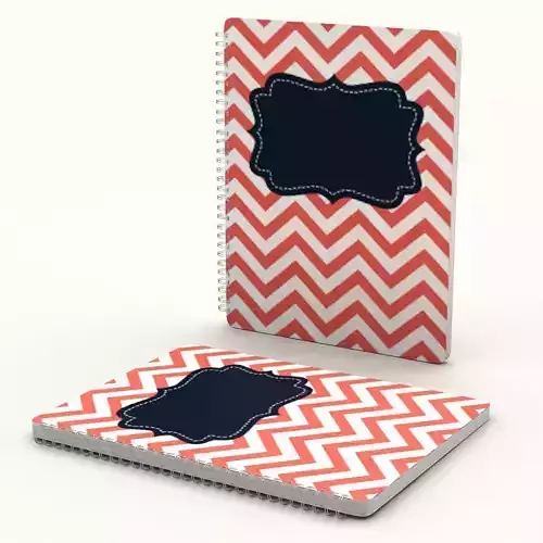 Stripped spiral notebook - closed 3D model