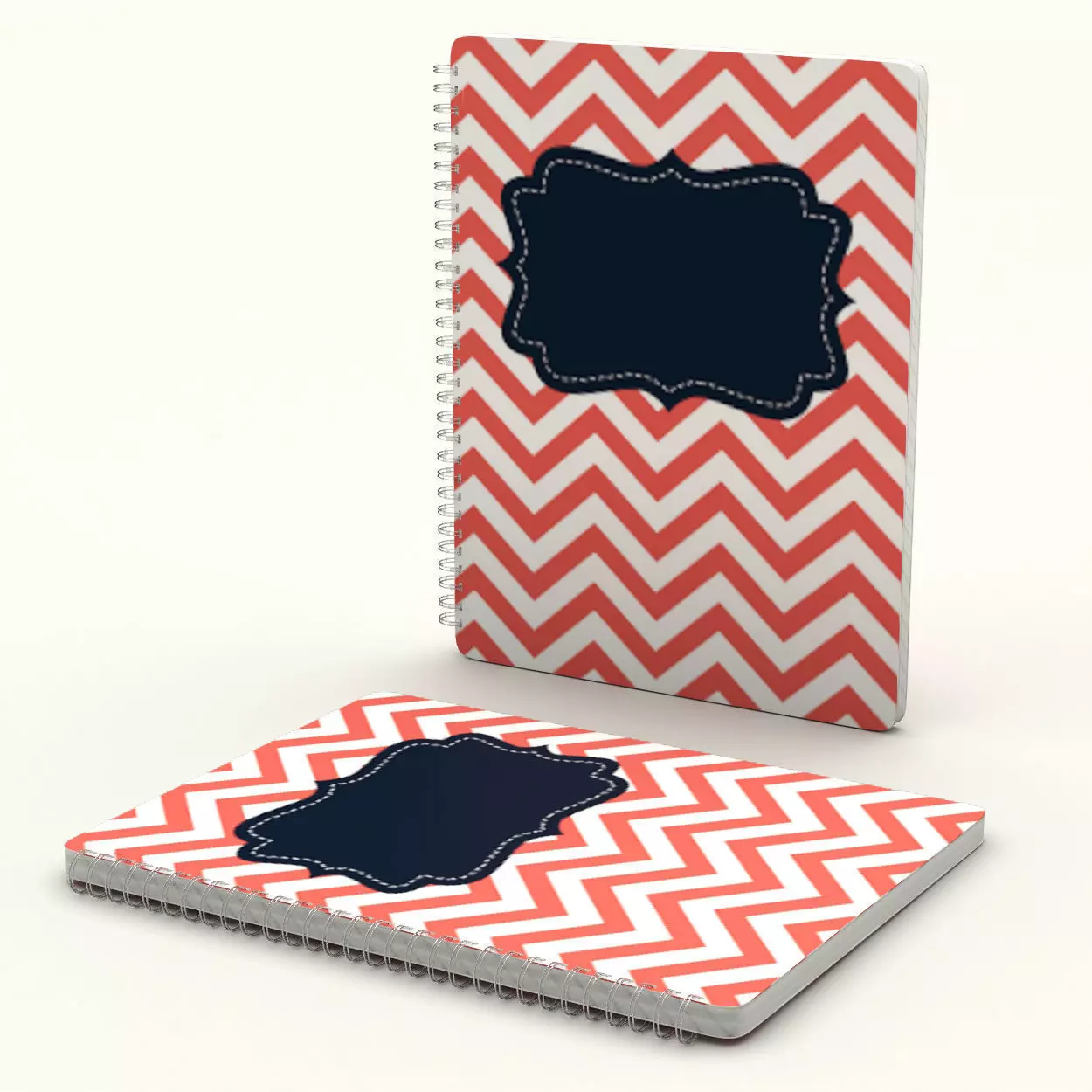 Stripped spiral notebook - closed 3D model_0