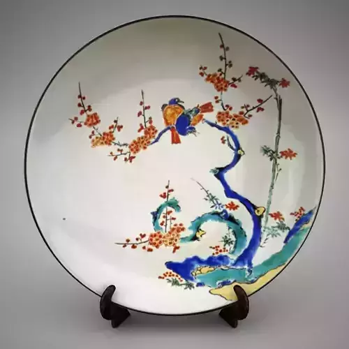 KAKIEMON japanese plate with birds